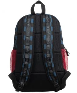 Bioworld Super Mario Navy Check Backpack 10 Bioworld Super Mario Navy Check Backpack