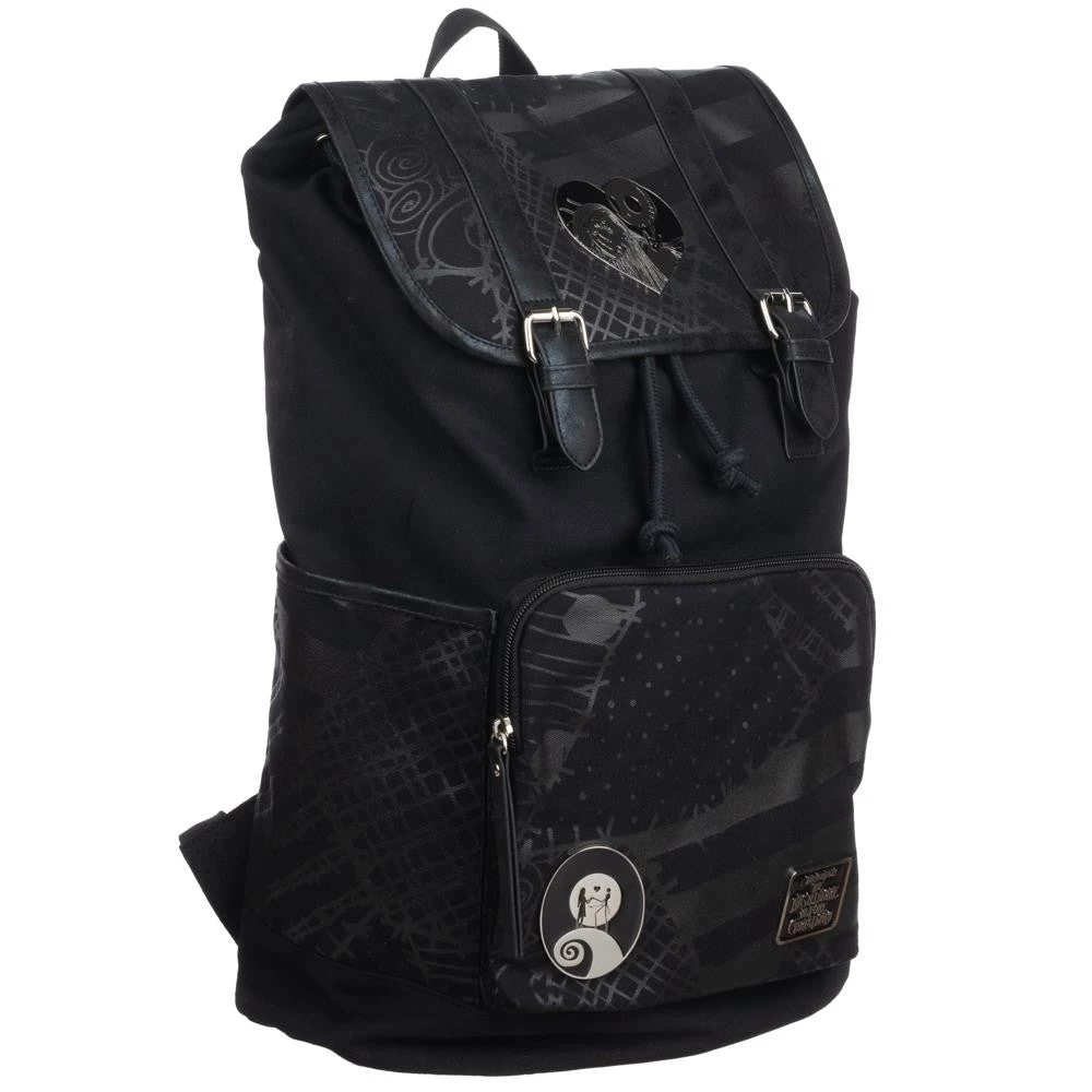 Bioworld Disney The Nightmare Before Christmas Rucksack Backpack With Metal Badges 6 Bioworld Disney The Nightmare Before Christmas Rucksack Backpack With Metal Badges