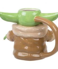 Bioworld Star Wars The Mandalorian Grogu 20 Oz. Sculpted Ceramic Mug