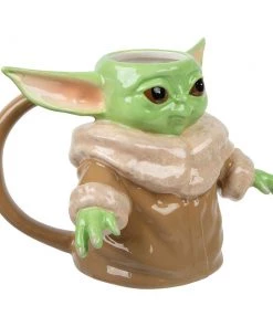 Bioworld Star Wars The Mandalorian Grogu 20 Oz. Sculpted Ceramic Mug