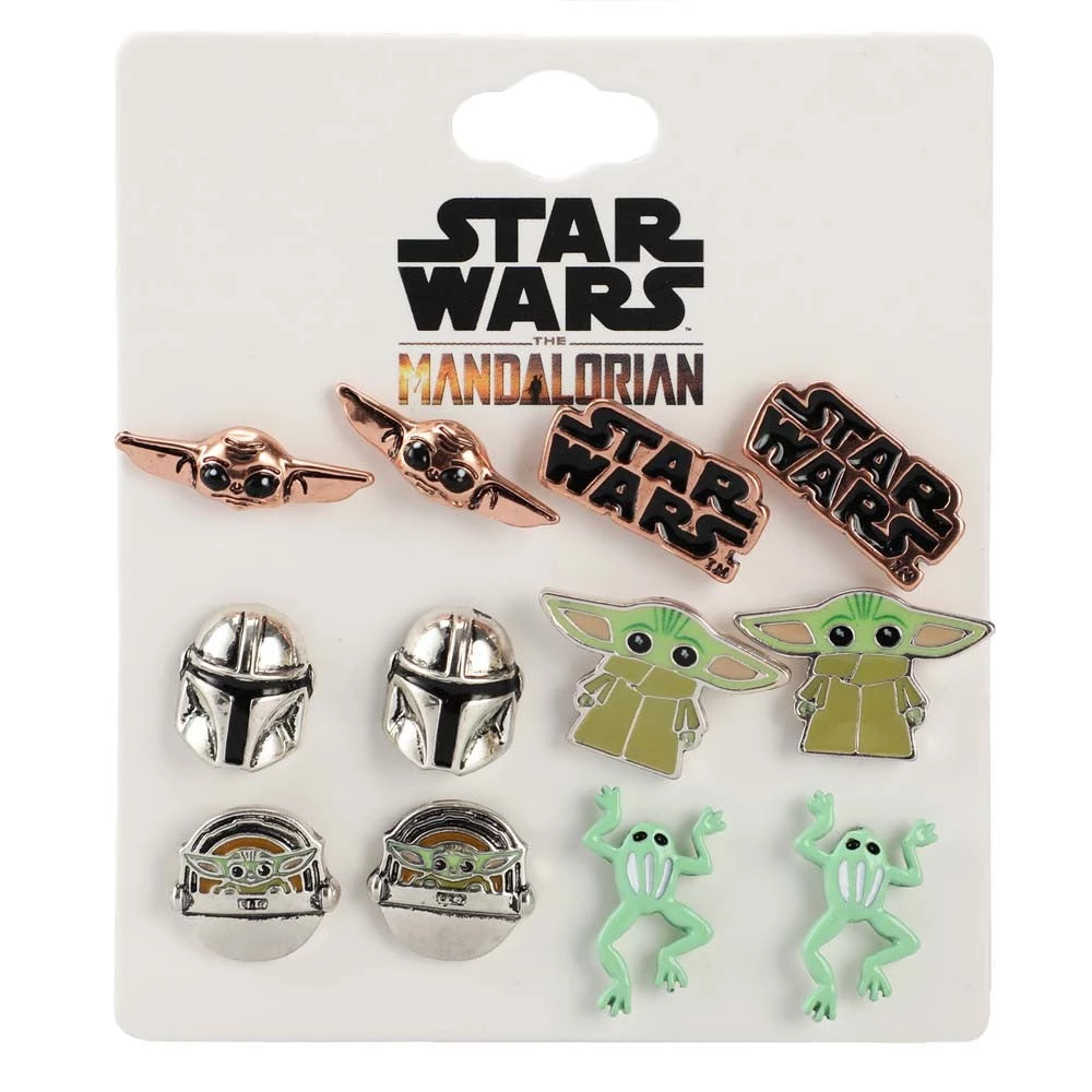 Bioworld Star Wars The Mandalorian Grogu Stud Earring Set 4 Bioworld Star Wars The Mandalorian Grogu Stud Earring Set