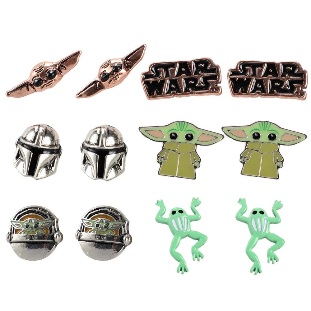Bioworld Star Wars The Mandalorian Grogu Stud Earring Set 3 Bioworld Star Wars The Mandalorian Grogu Stud Earring Set