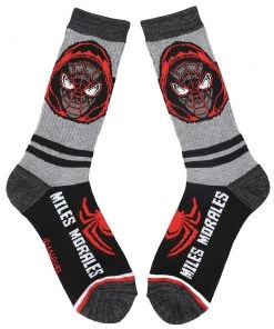 Bioworld Marvel Miles Morales 360 Character Sock 10 Bioworld Marvel Miles Morales 360 Character Sock