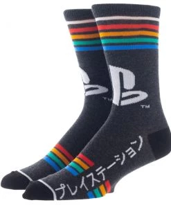 Bioworld Socks Playstation Classic 3 Pair Crew Box Set