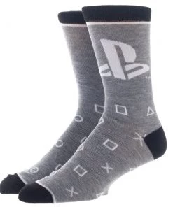 Bioworld Socks Playstation Classic 3 Pair Crew Box Set