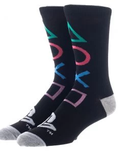 Bioworld Socks Playstation Classic 3 Pair Crew Box Set