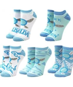 Bioworld Zelda Navi 5 Pair Ankle Socks