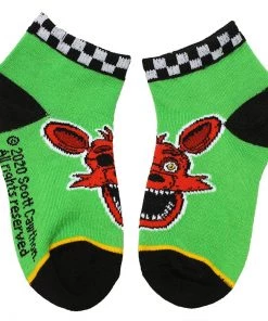 Bioworld Five Nights At Freddy's Youth 6 Pair Ankle Socks