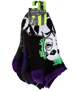 Bioworld Movies Beetlejuice Ghost With The Most 5 Pair Ankle Socks 17 Bioworld Movies Beetlejuice Ghost With The Most 5 Pair Ankle Socks