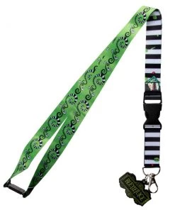Bioworld Beetlejuice Sandworm Lanyard With Cardholder