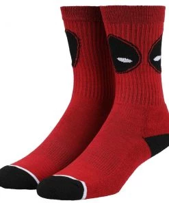 Bioworld Marvel Deadpool Big Eyes Crew Socks