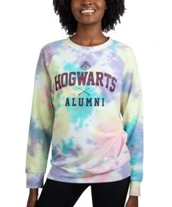 Bioworld Harry Potter Hogwarts Tie Dye Sweatshirt