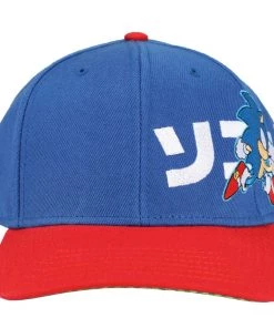 Bioworld Sonic Kanji Pre-Curved Bill Snapback Sonic The Hedgehog 10 Bioworld Sonic Kanji Pre-Curved Bill Snapback Sonic The Hedgehog