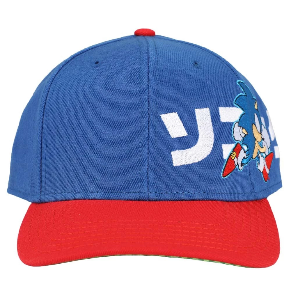 Bioworld Sonic Kanji Pre-Curved Bill Snapback Sonic The Hedgehog 5 Bioworld Sonic Kanji Pre-Curved Bill Snapback Sonic The Hedgehog