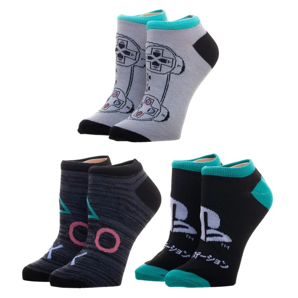 Bioworld Sony PlayStation 3 Pair Ankle Socks 4 Bioworld Sony PlayStation 3 Pair Ankle Socks