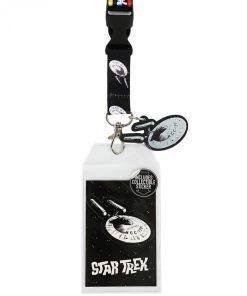 Bioworld Star Trek Enterprise Repeating Lanyard With Charm And Card Holder Movies