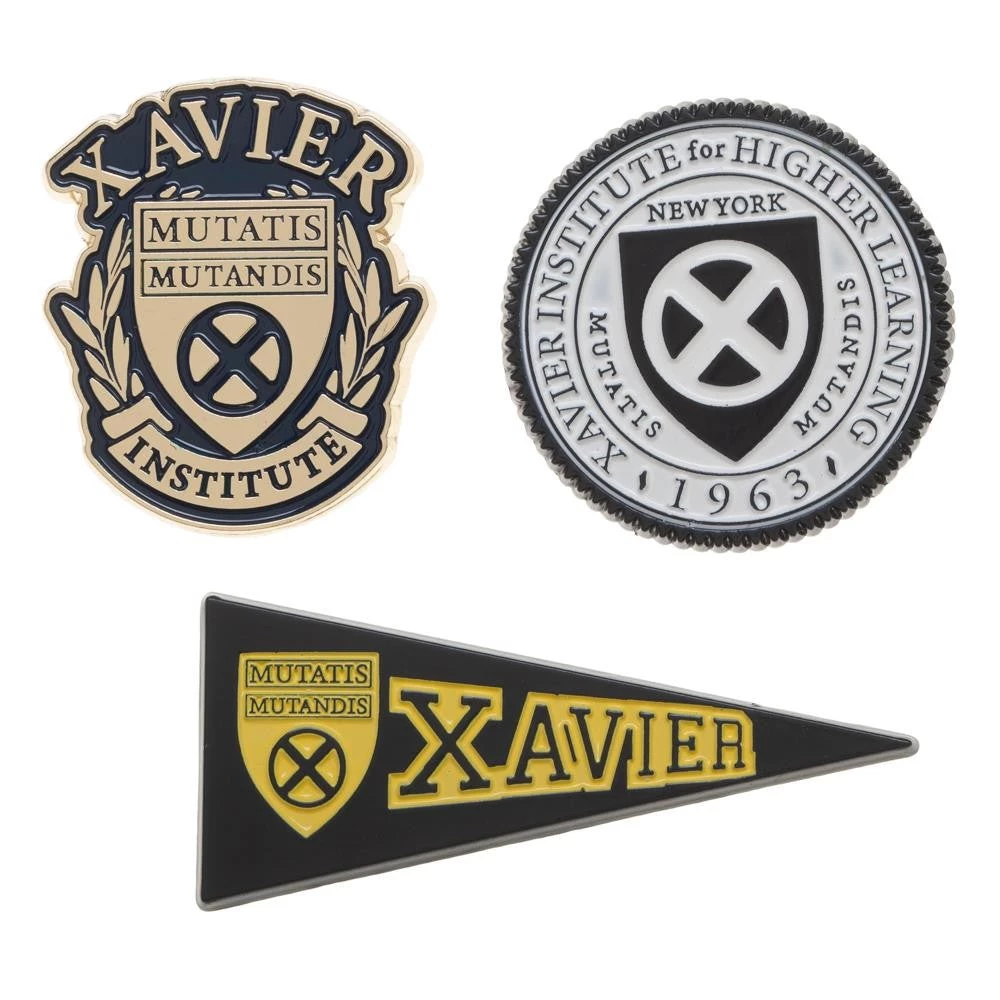 Bioworld Xmen Alma Mater Lapel Pin Set 3 Bioworld Xmen Alma Mater Lapel Pin Set