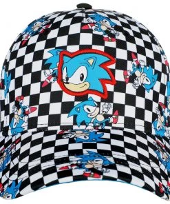 Bioworld Sonic The Hedgehog Youth Checkered AOP Patch Hat Movies