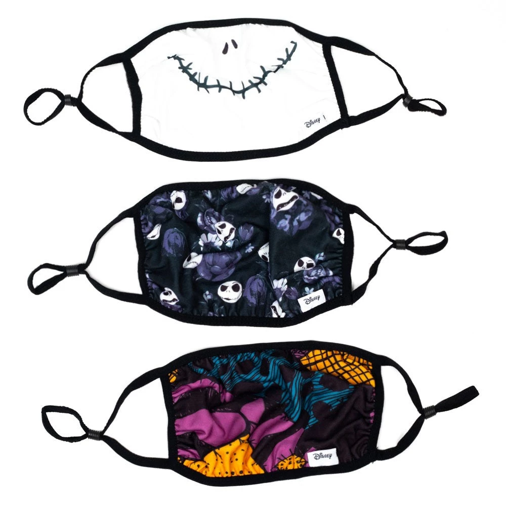 Bioworld Nightmare Before Christmas 3 Pack Adjustable Face Covers 3 Bioworld Nightmare Before Christmas 3 Pack Adjustable Face Covers