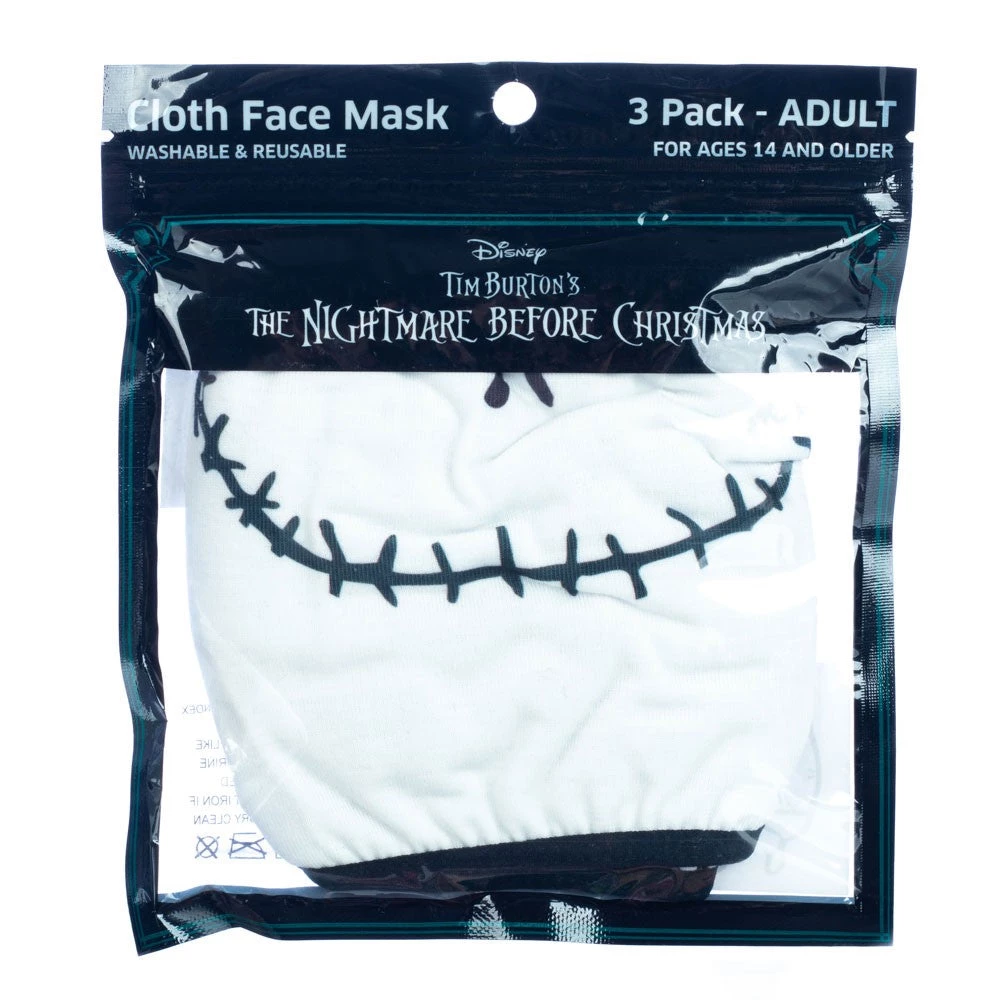 Bioworld Nightmare Before Christmas 3 Pack Adjustable Face Covers 4 Bioworld Nightmare Before Christmas 3 Pack Adjustable Face Covers