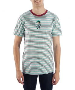 Bioworld My Hero Academia Deku Unisex Stripe Tee