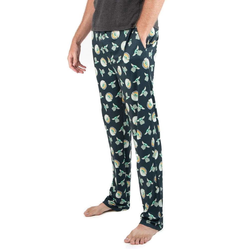 Bioworld Star Wars Mandalorian The Child All Over Print Sleep Pants 4 Bioworld Star Wars Mandalorian The Child All Over Print Sleep Pants