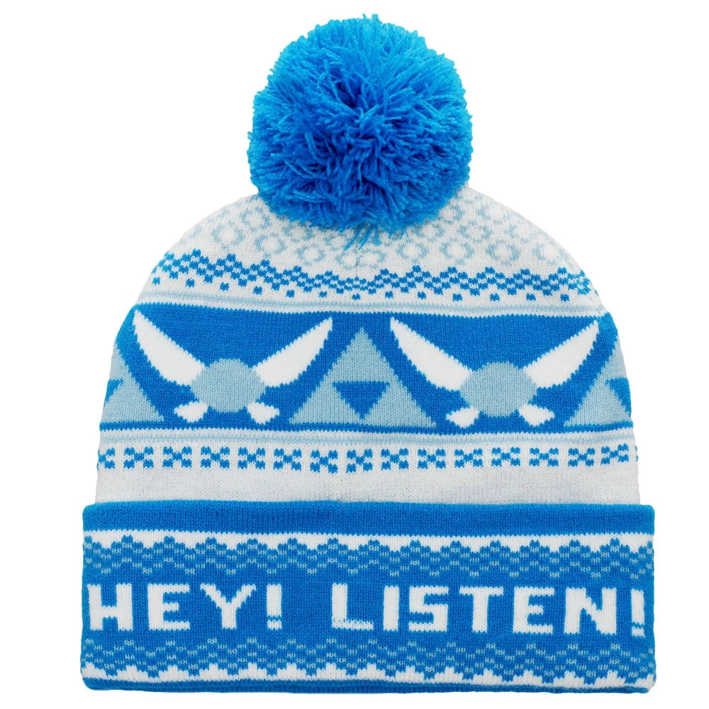 Bioworld The Legend Of Zelda Hey Listen! Navi Pom Beanie 4 Bioworld The Legend Of Zelda Hey Listen! Navi Pom Beanie