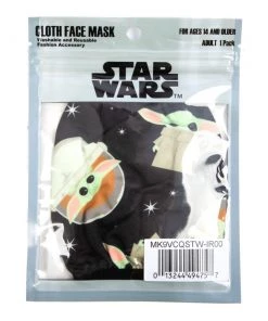 Bioworld Star Wars Mandalorian The Child Adjustable Face Cover - Black