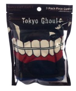 Bioworld Tokyo Ghoul 3 Pack Adjustable Face Covers