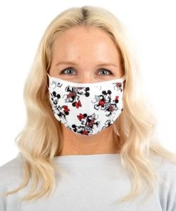 Bioworld Minnie & Mickey Mouse Adjustable Face Cover Disney