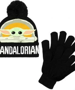 Bioworld Star Wars The Mandalorian Grogu Youth Beanie & Gloves Combo