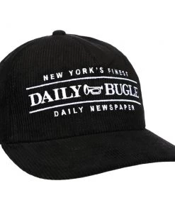 Bioworld Spiderman Daily Bugle Logo Corduroy Pre-Curved Bill Snapback Marvel