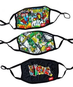 Bioworld Disney Marvel 3 Pack Adjustable Face Covers