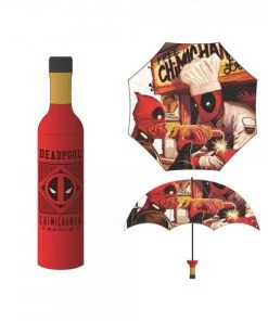 Bioworld Marvel Deadpool Chimichanga Bottle Umbrella