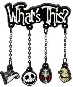 Bioworld The Nightmare Before Christmas "What's This" Charms Lapel Pin Disney
