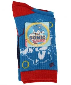 Bioworld Sonic Youth 3 Pack Crew Socks