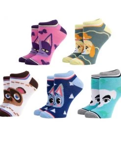 Bioworld Socks Animal Crossing 5 Pair Ankle Pack