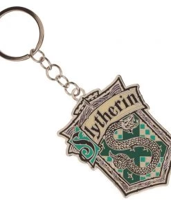 Bioworld Harry Potter Slytherin House Metal Keychain Movies