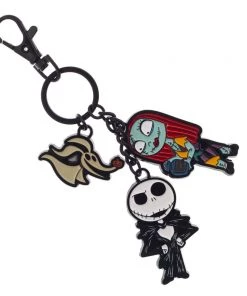 Bioworld The Nightmare Before Christmas Multi-Character Enamel Keychain