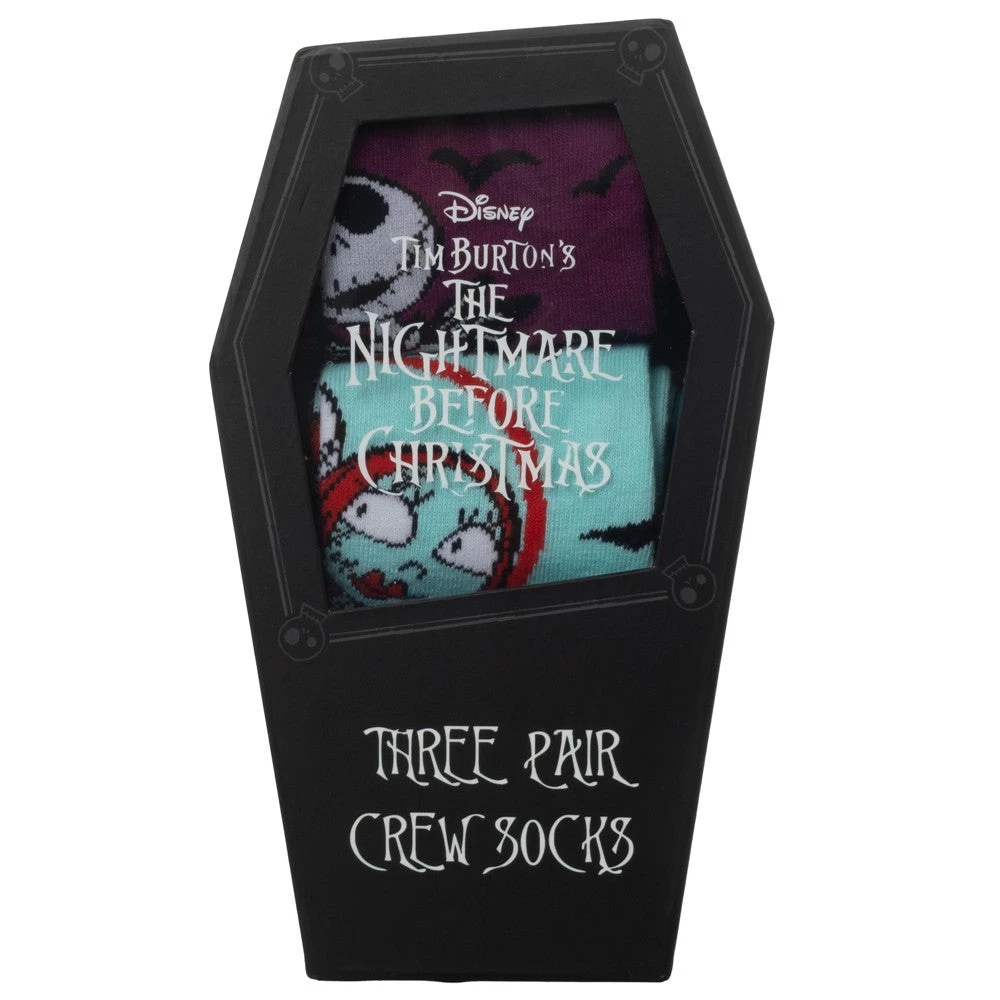 Bioworld The Nightmare Before Christmas Coffin 3 Pair Crew Box Set Disney 8 Bioworld The Nightmare Before Christmas Coffin 3 Pair Crew Box Set Disney