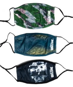 Bioworld Call Of Duty Warzone 3 Pack Adjustable Face Covers Video Games