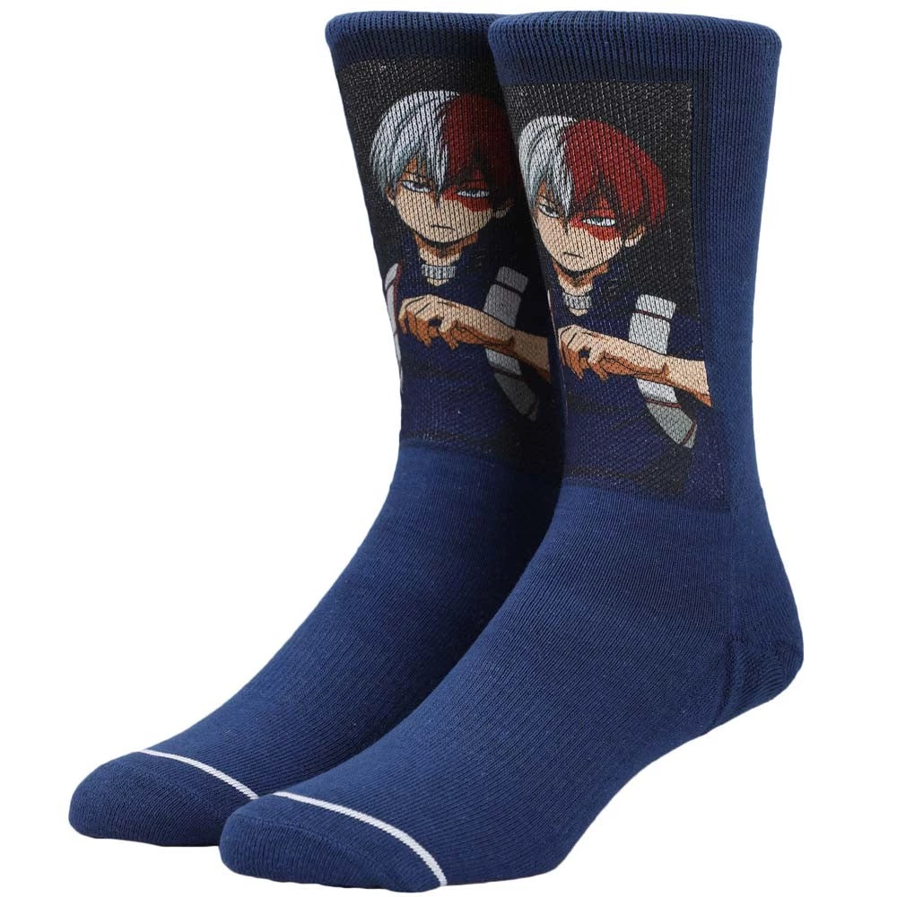 Bioworld My Hero Academia Shoto Todoroki Sublimated Crew Socks 3 Bioworld My Hero Academia Shoto Todoroki Sublimated Crew Socks