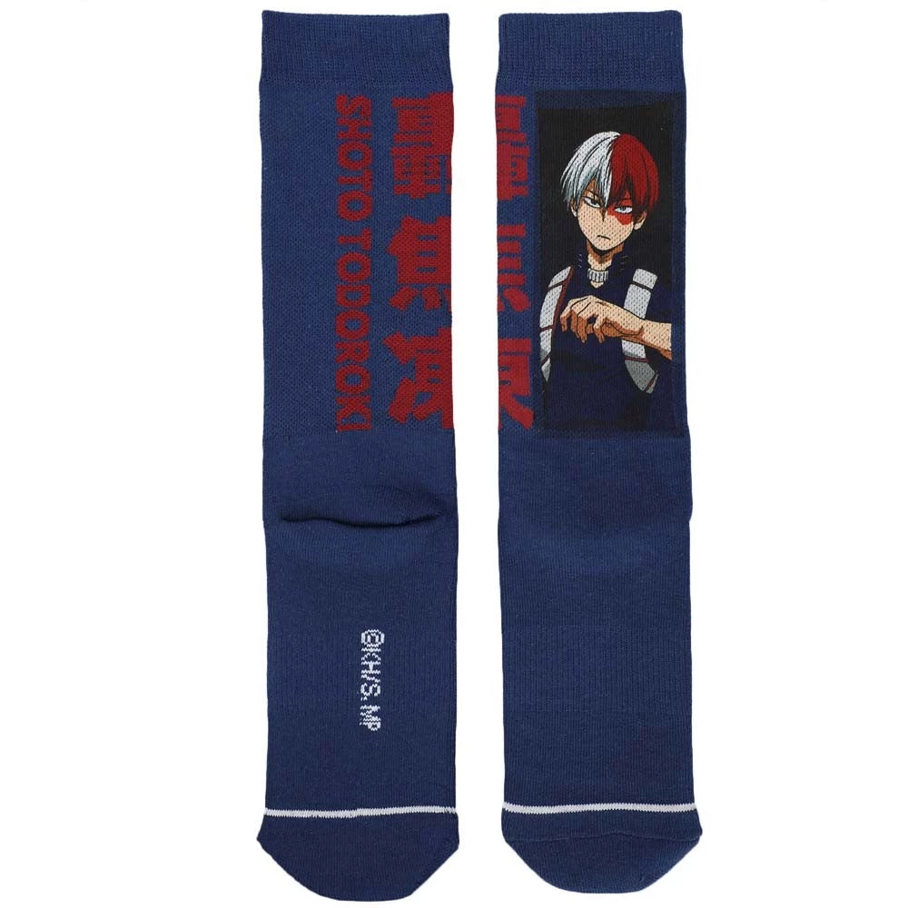Bioworld My Hero Academia Shoto Todoroki Sublimated Crew Socks 4 Bioworld My Hero Academia Shoto Todoroki Sublimated Crew Socks