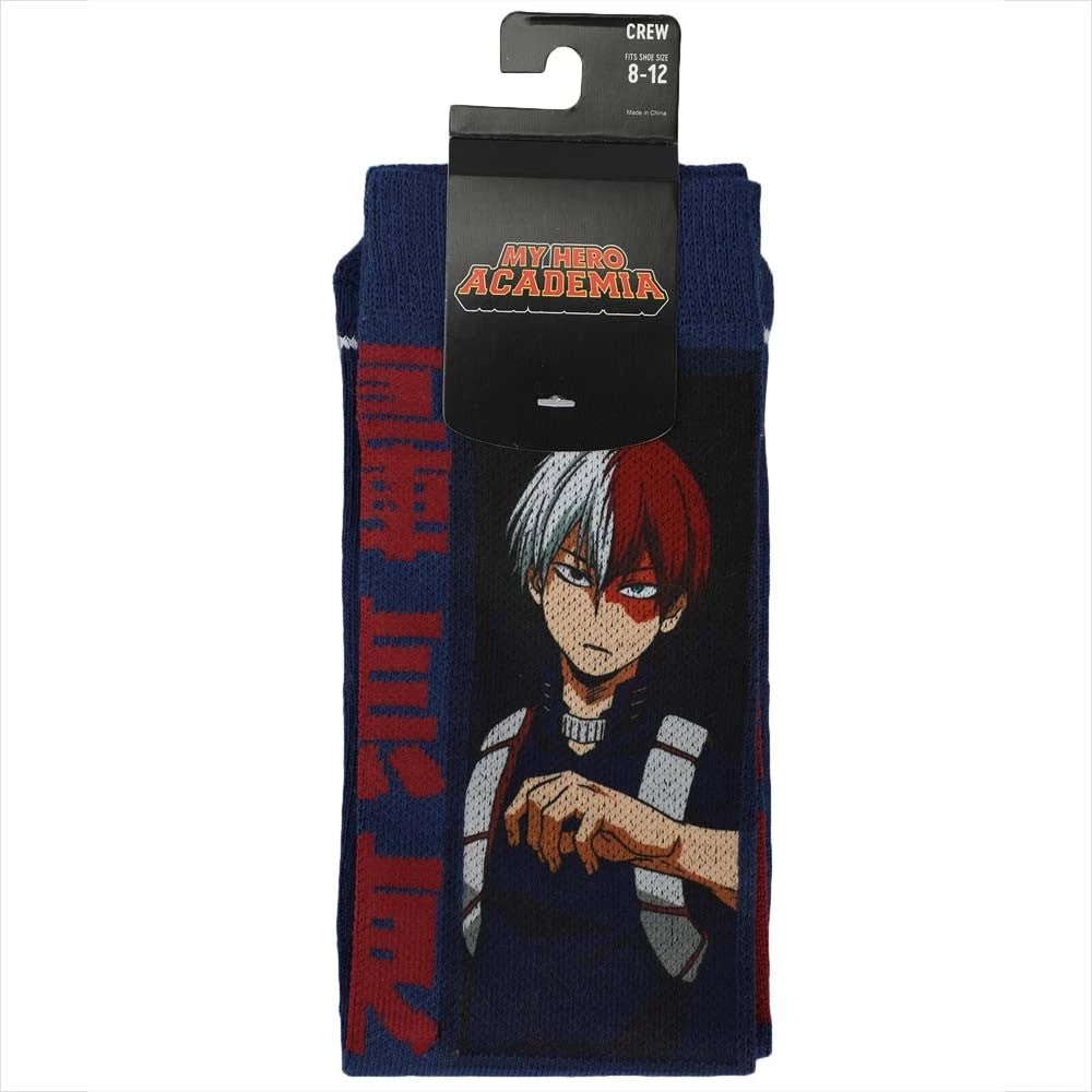 Bioworld My Hero Academia Shoto Todoroki Sublimated Crew Socks 5 Bioworld My Hero Academia Shoto Todoroki Sublimated Crew Socks