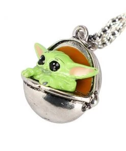 Bioworld Star Wars The Mandalorian Grogu Pendant Necklace Movies