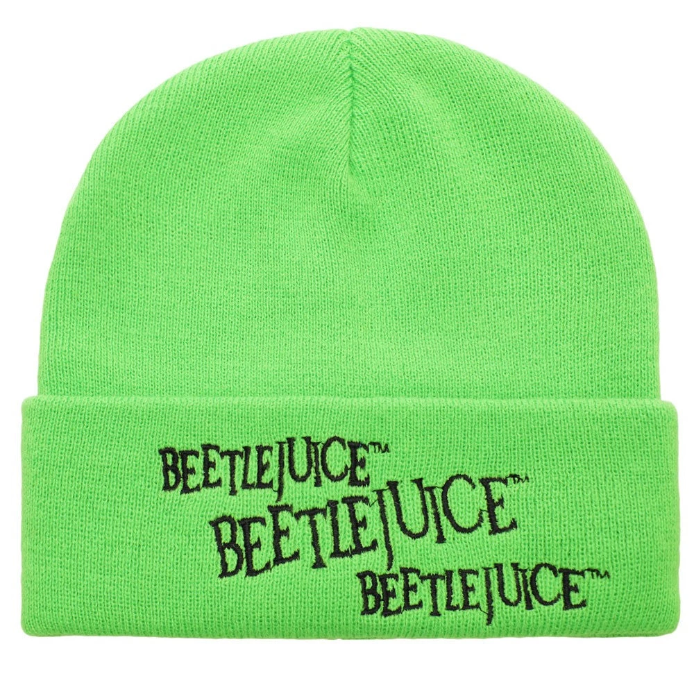 Bioworld Movies Beetlejuice Neon Logo Beanie 3 Bioworld Movies Beetlejuice Neon Logo Beanie