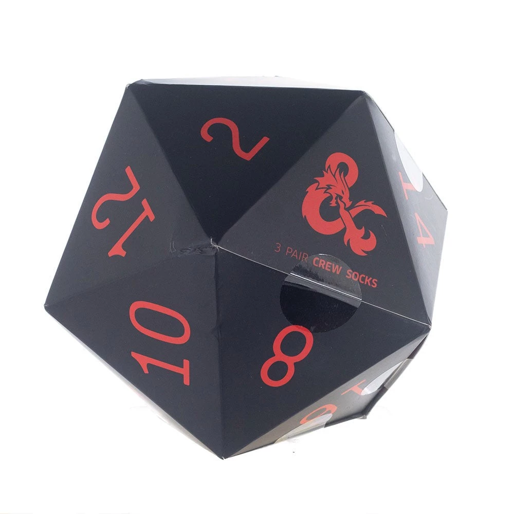 Bioworld Dungeons & Dragons 3 Pair Pack Crew Socks 7 Bioworld Dungeons & Dragons 3 Pair Pack Crew Socks