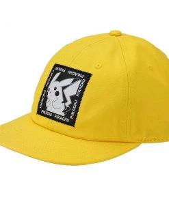 Bioworld Pokemon Pikachu Woven Patch Slouch Flatbill