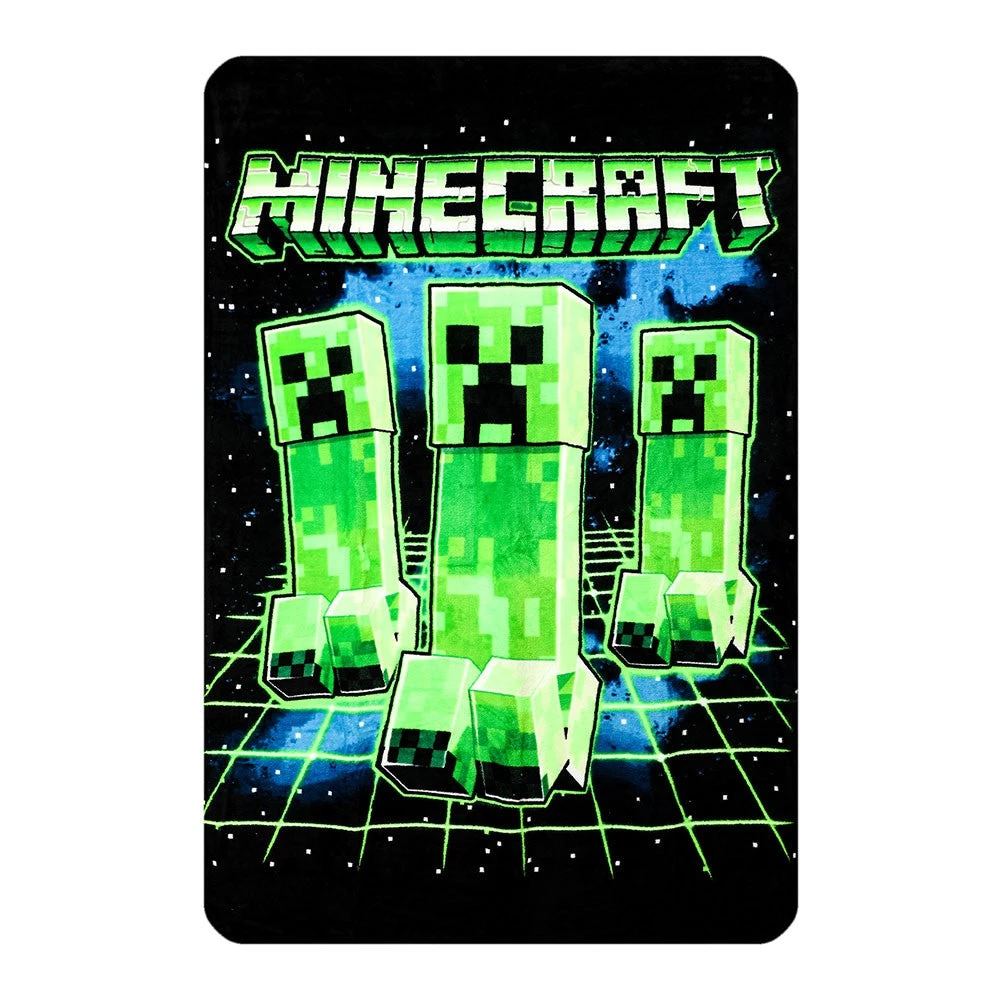 Bioworld Minecraft Creeper Digital Fleece Throw 4 Bioworld Minecraft Creeper Digital Fleece Throw