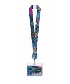 Monogram Disney Lilo And Stitch Extendable Reel ID Badge Holder Lanyard